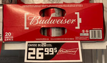 Charger l'image dans la galerie, BUDWEISER - BIERE - CAN 20x355 ML

